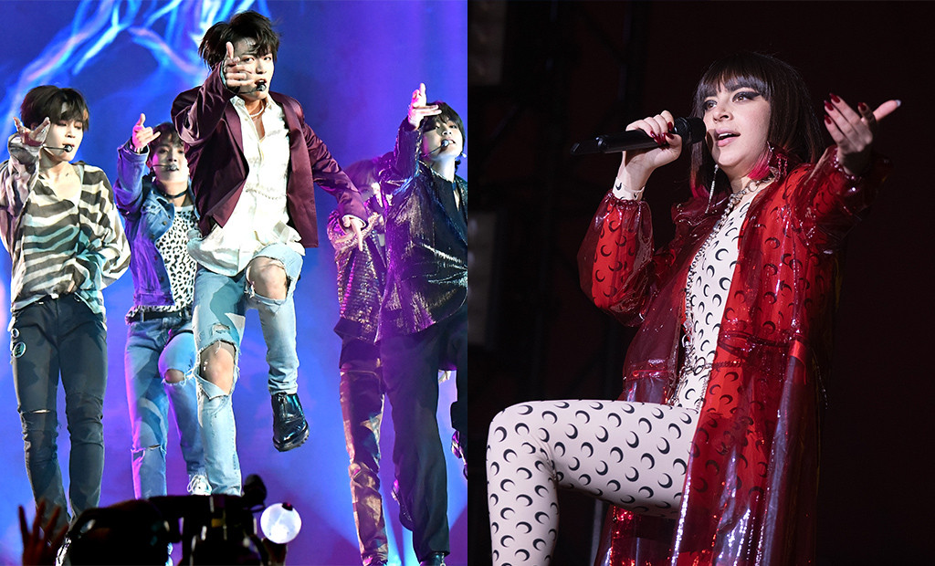 BTS, Charli XCX BTS, Charli XCX